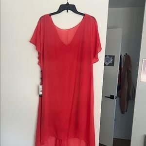 Adrianna Papell Vibrant Red Dress